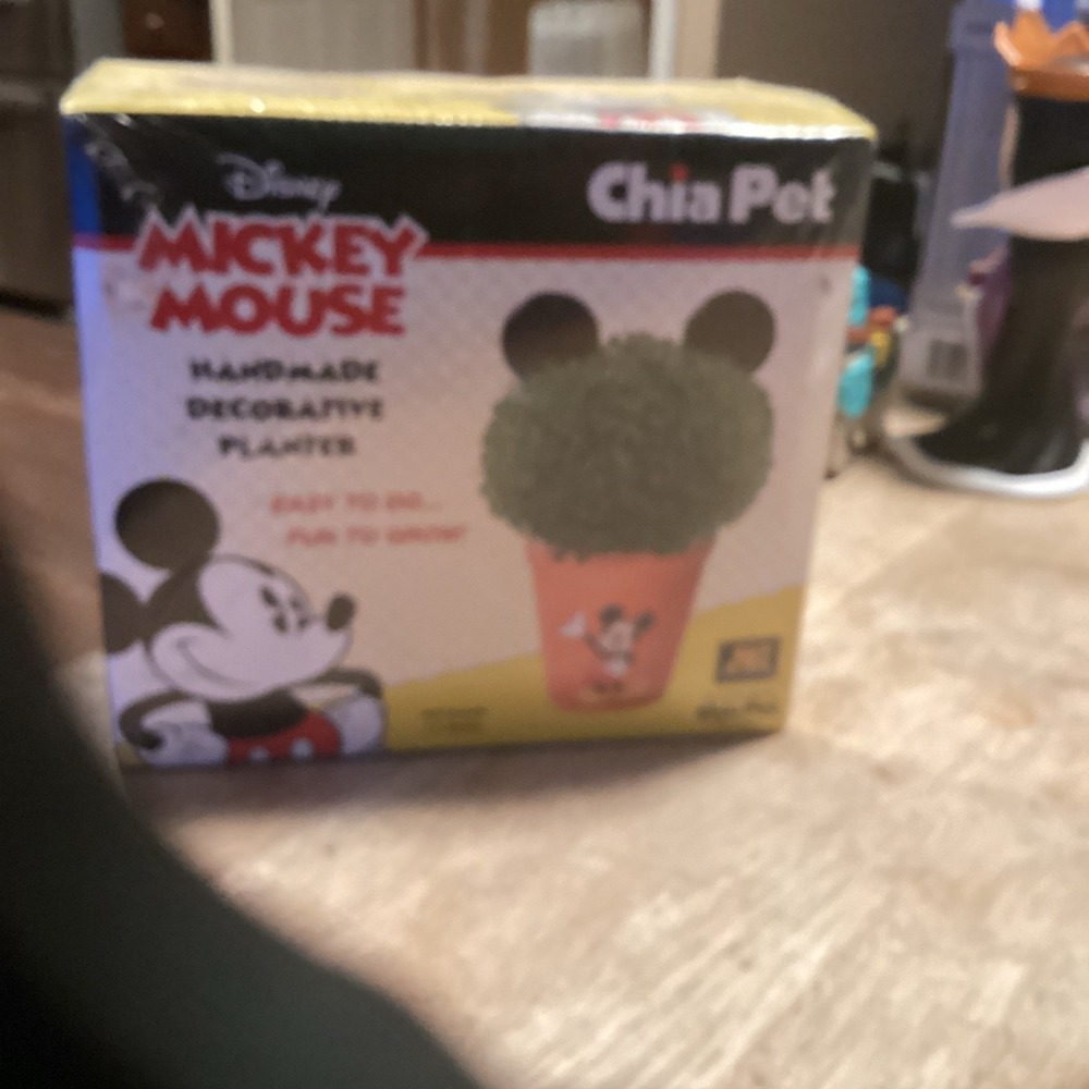 NEW 2014 Disney Mickey Mouse Chia Pet Handmade Decorative Planter Terra-cotta